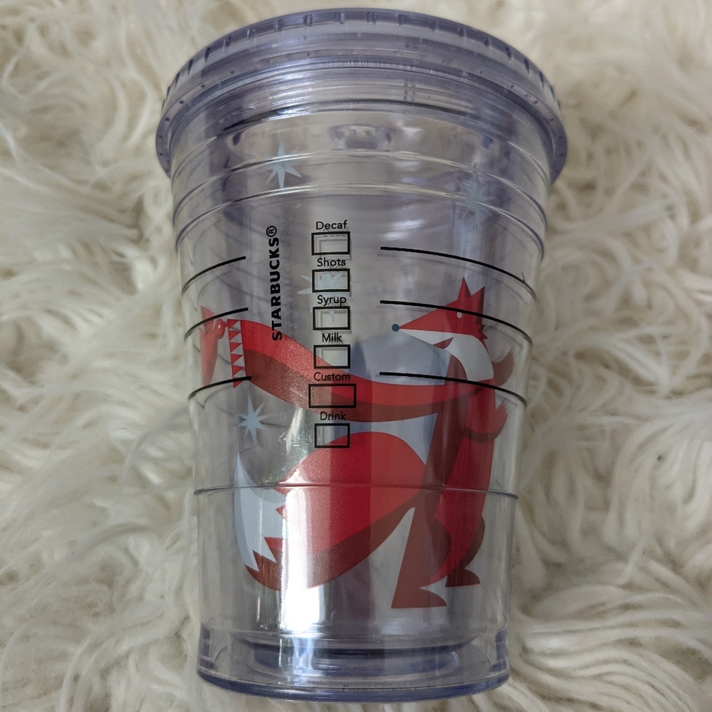 Starbucks 12 oz Winter Fox Cold Beverage Tumbler